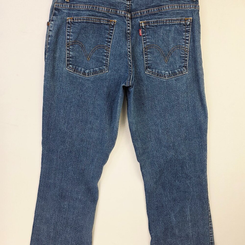 Levi's 550 Relaxed Boot Cut Egytian Cotton Size 14 Womens 32 Inch Inseam Jeans